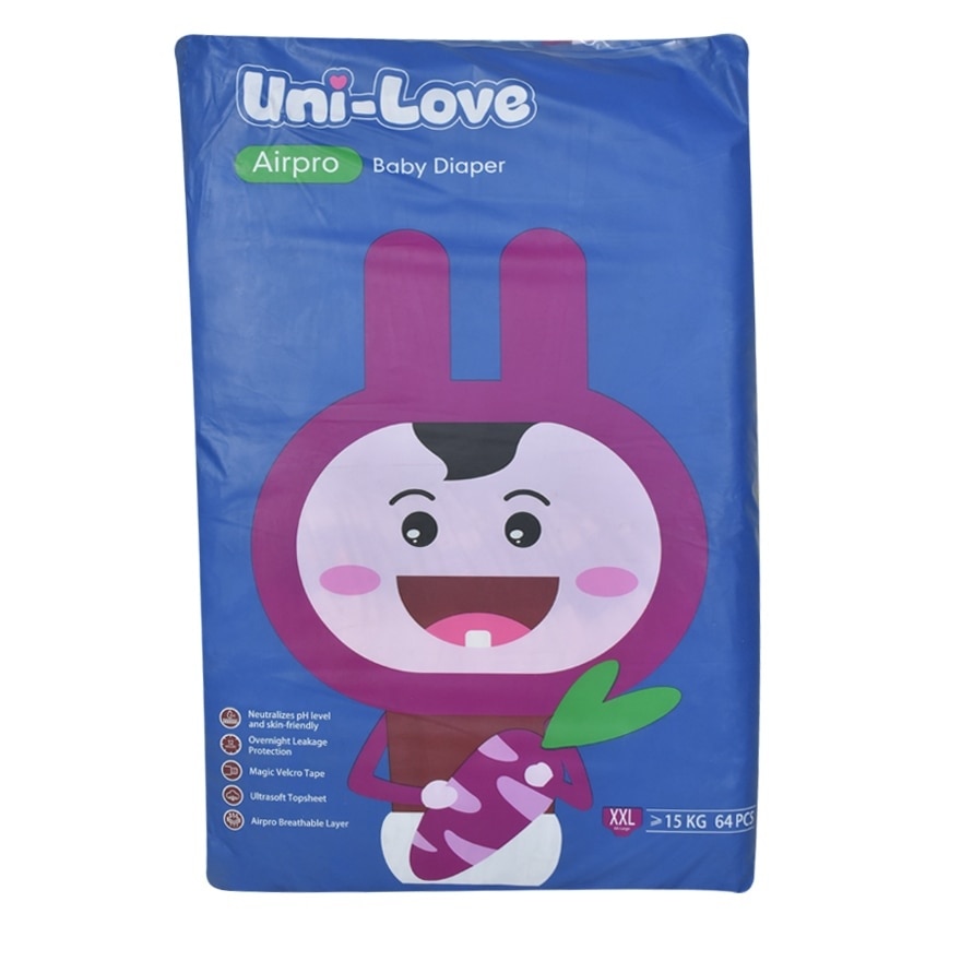 Uni-Love Airpro Baby Diaper (XX-Large) 64's