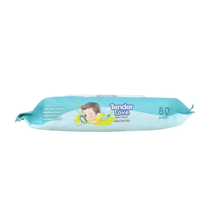 Tender Love Unscented (Magnifier) Baby Wipes 80's