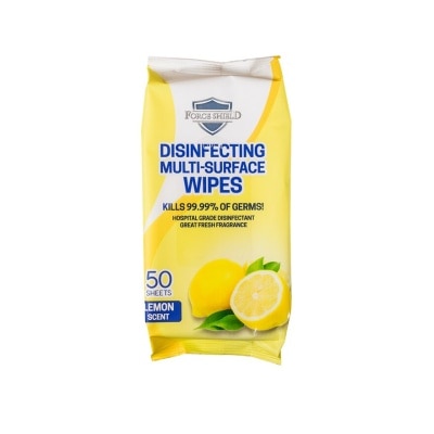 UNILOVE Force Shield Lemon Disinfecting Wipes 50's