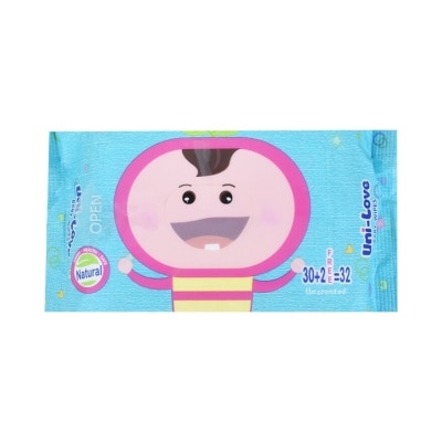 UNILOVE Uni-Love Unscented Baby Wipes 32's