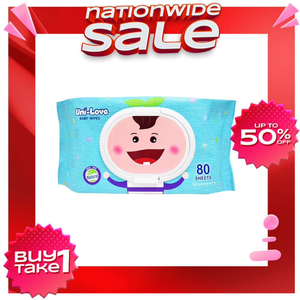 Uni-Love Unscented Baby Wipes 80's