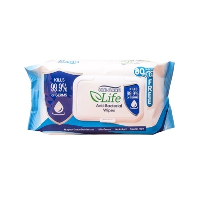 UNILOVE UNI-CARE Life Anti-Bacterial Wipes 90's