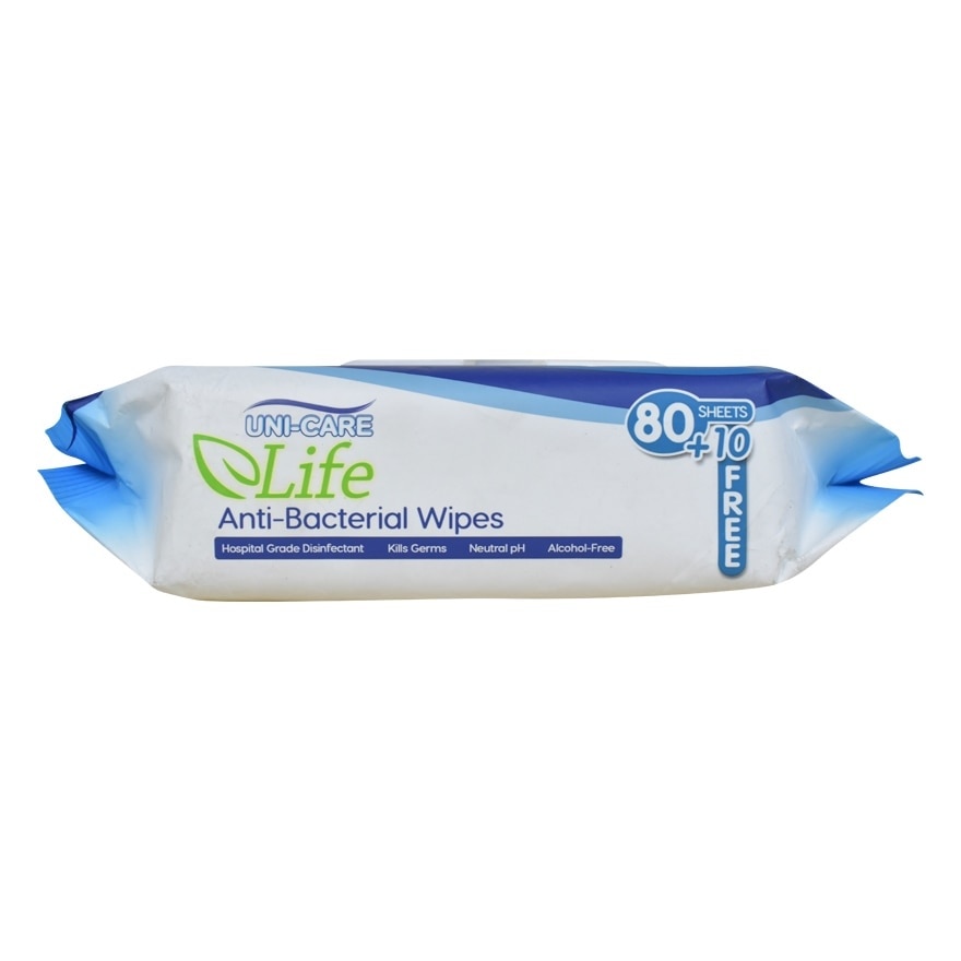 UNI-CARE Life Anti-Bacterial Wipes 90's