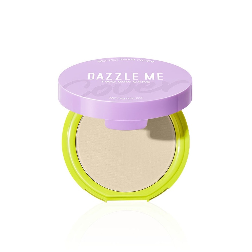 DAZZLE ME Better Than Filter Double Kill Two Way Cake Powder - 02 Light Pearl 9G
