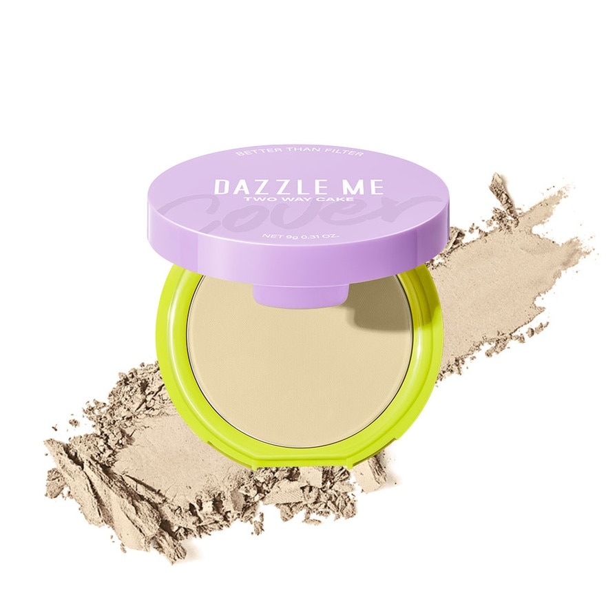 DAZZLE ME Better Than Filter Double Kill Two Way Cake Powder - C03 Cool Vanilla 9G