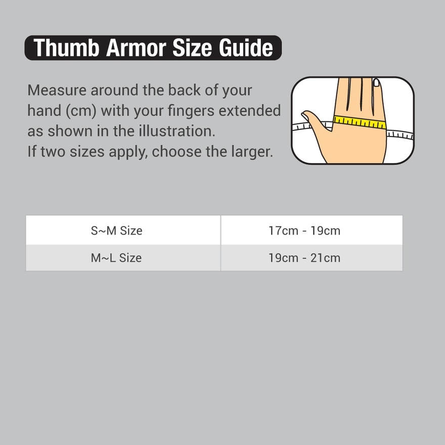 Vantelin Support Thumb Armor