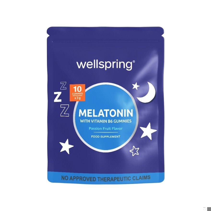WELLSPRING Melatonin with Vitamin B6 Gummies 10s