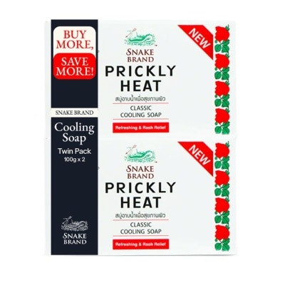 SNAKE BRAND SNAKE BRAND Twin Pack: Prickly Heat Classic Cooling Soap 100g