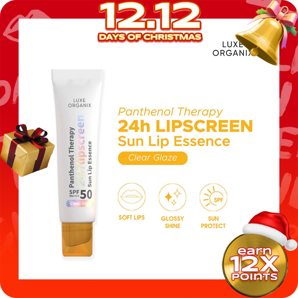 LUXE ORGANIX Panthenol Therapy 24H Lipscreen Sun Lip Essence SPF 50+ PA++++ 10g