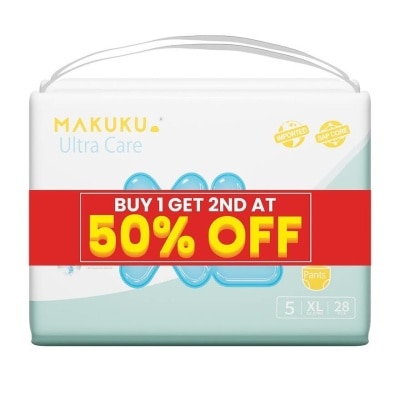 MAKUKU MAKUKU ultra care pants XL buy 1 get 2nd at 50%off 17kg 28pcs