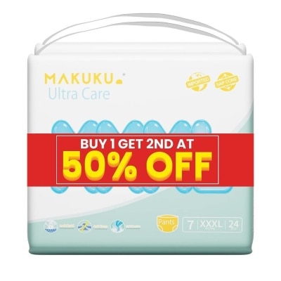 MAKUKU MAKUKU ultra care pants XXXL buy 1 get 2nd at 50%off 17kg 24pcs