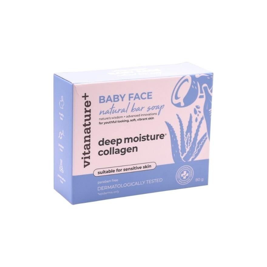 Vitanature+ Baby Face Natural Bar Soap 80g