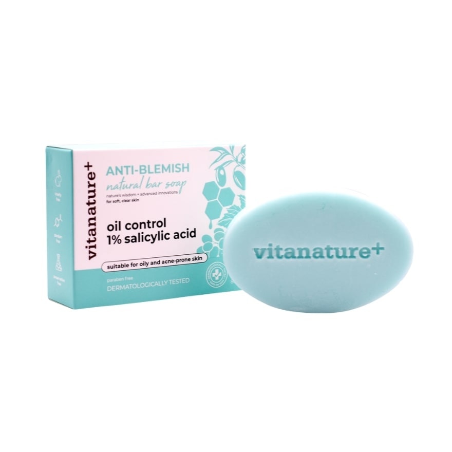 Vitanature+ Anti Blemish Natural Bar Soap 80g