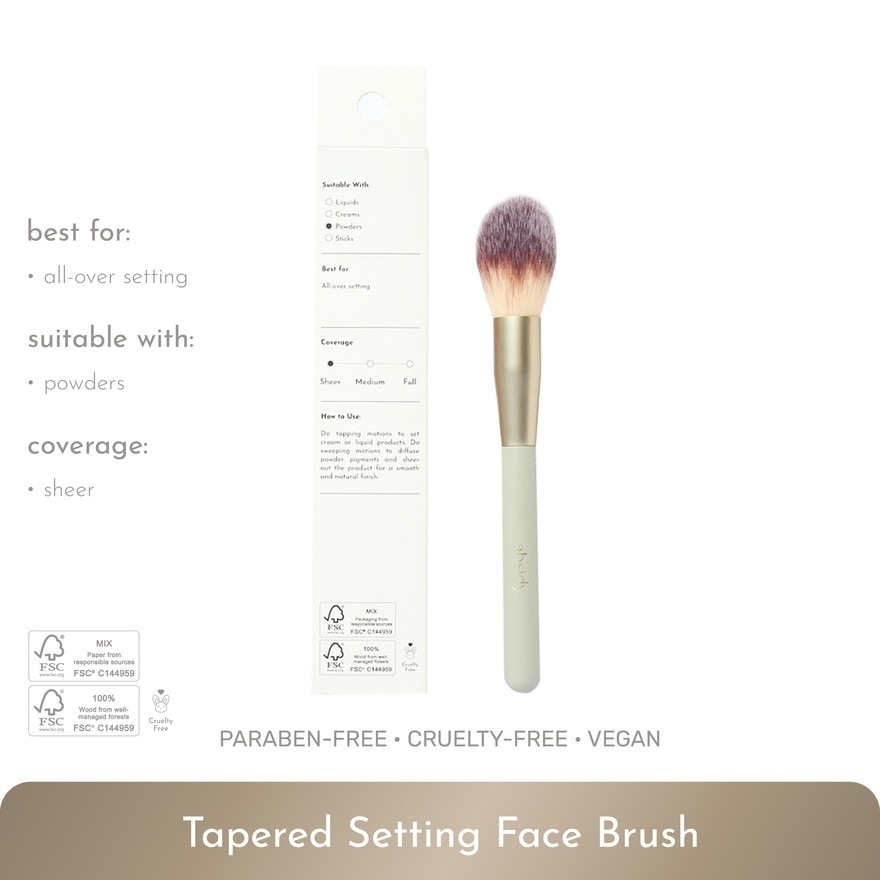 Absidy Tapered Setting Face Brush