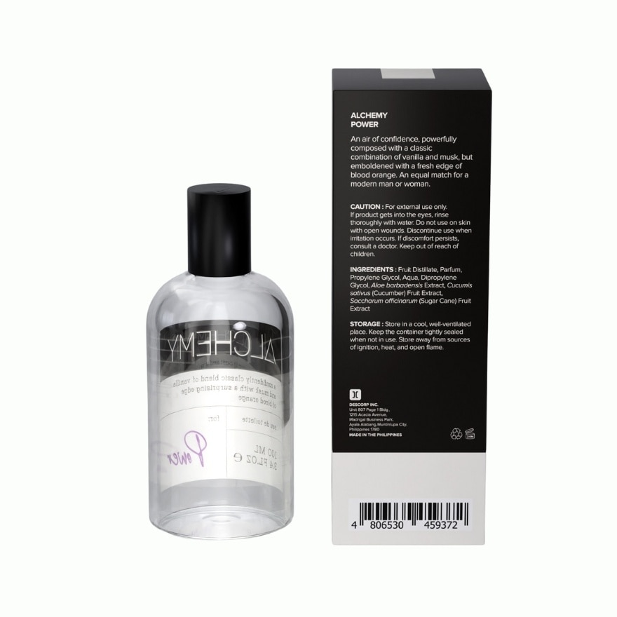 ALCHEMY Power Eu de Toilette 100mL