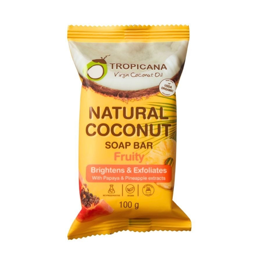 Tropicana Natural Coconut Soap Bar Fruity 100g