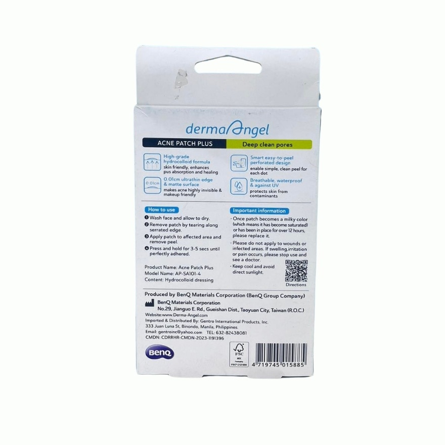 DERMA ANGEL Acne Patch Plus With Salicylic Acid 12s