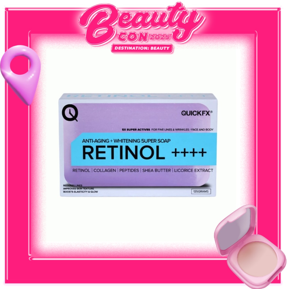 QUICKFX Anti-Aging Whitening Retinol 5uper Soap 135g
