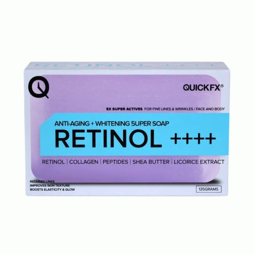 QUICKFX Anti-Aging Whitening Retinol 5uper Soap 135g