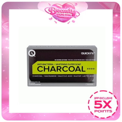 QUICKFX - QUICKFX Antibacterial Whitening Charcoal 5uper Soap 135g