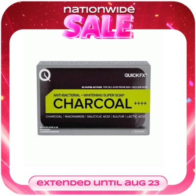 QUICKFX - QUICKFX Antibacterial Whitening Charcoal 5uper Soap 135g image