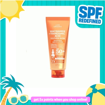 LUXE ORGANIX - LUXE ORGANIX Niacinamide + Tranexamic Acid Youthful Glow Whitening Serum Lotion SPF 50 Pa++++ 200ml