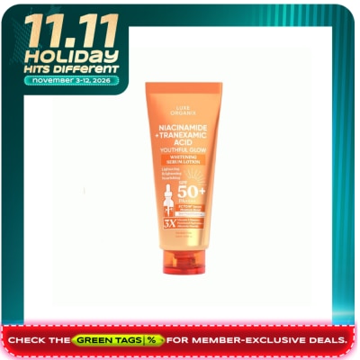 LUXE ORGANIX LUXE ORGANIX Niacinamide + Tranexamic Acid Youthful Glow Whitening Serum Lotion SPF 50 Pa++++ 200ml image