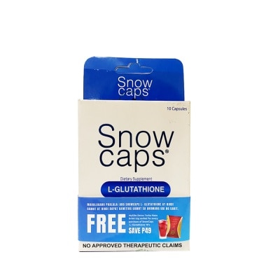 SNOW SNOW CAPS L-Glutathione 10s with Free Myslim Detox Yerba Mate Drink