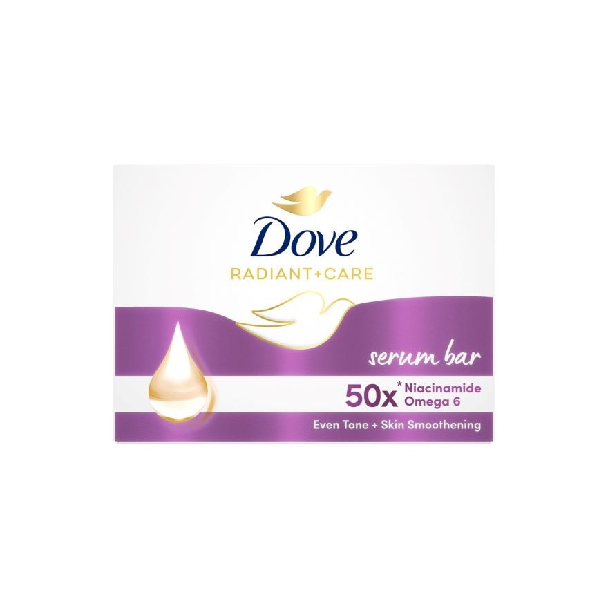 DOVE Radiant+Care Serum Bar 50x Niacinamide + Omega 6 90g