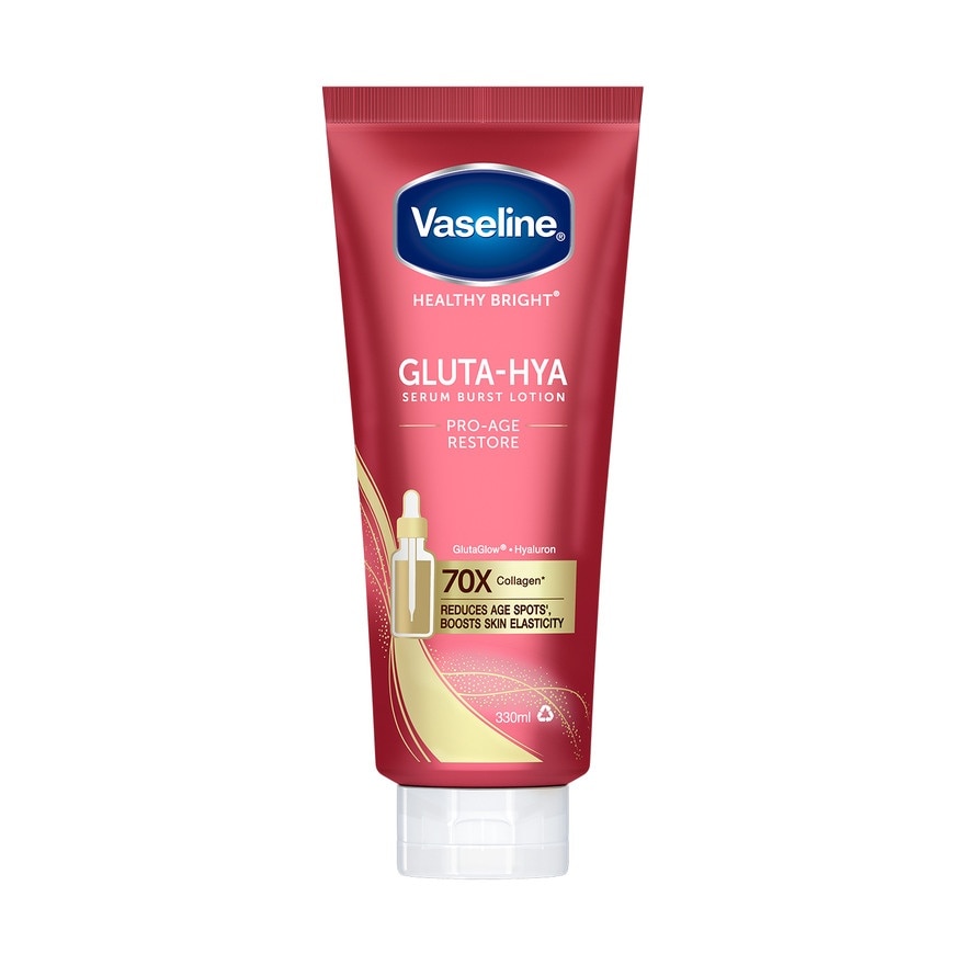VASELINE Healthy Bright Gluta-Hya Serum Burst Lotion Pro-Age Restore 330ml