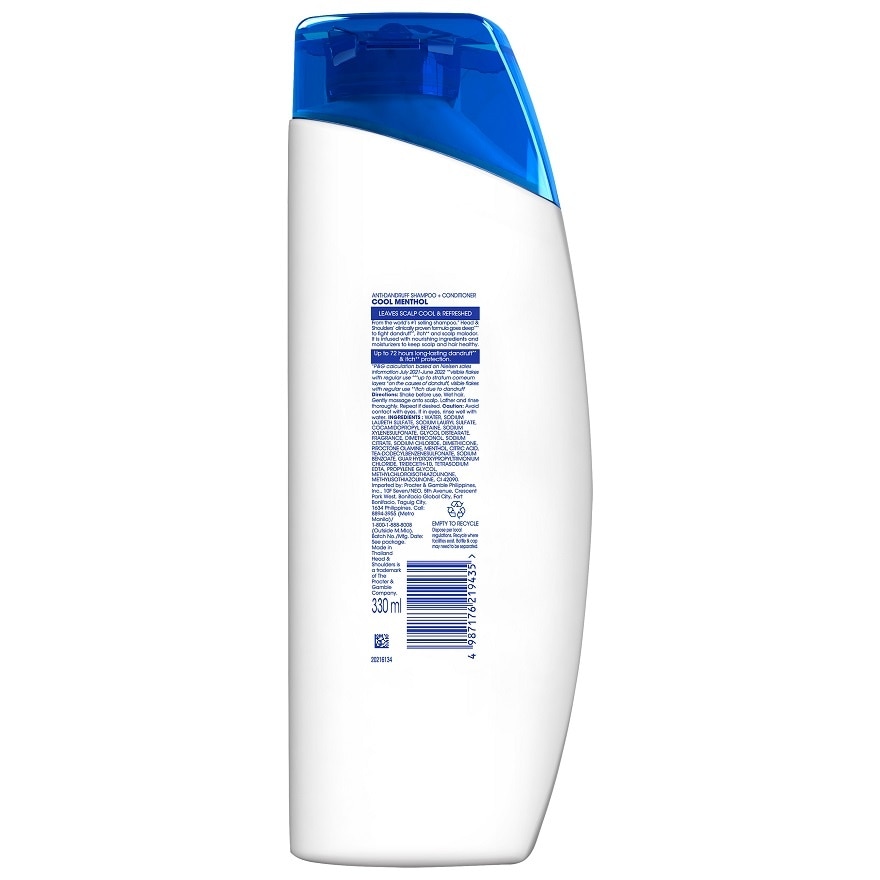 Head N Shoulders Cool Menthol 2 In 1 330Ml