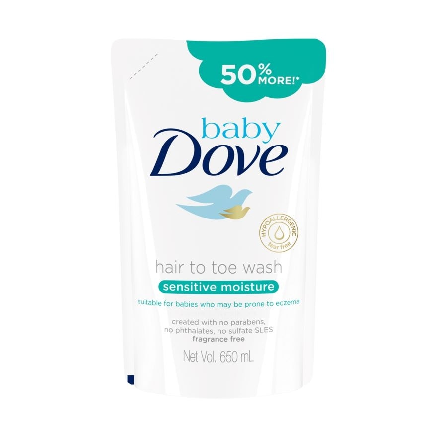 Baby Dove Hairtoe Sensitive Moisture Refill 650ml