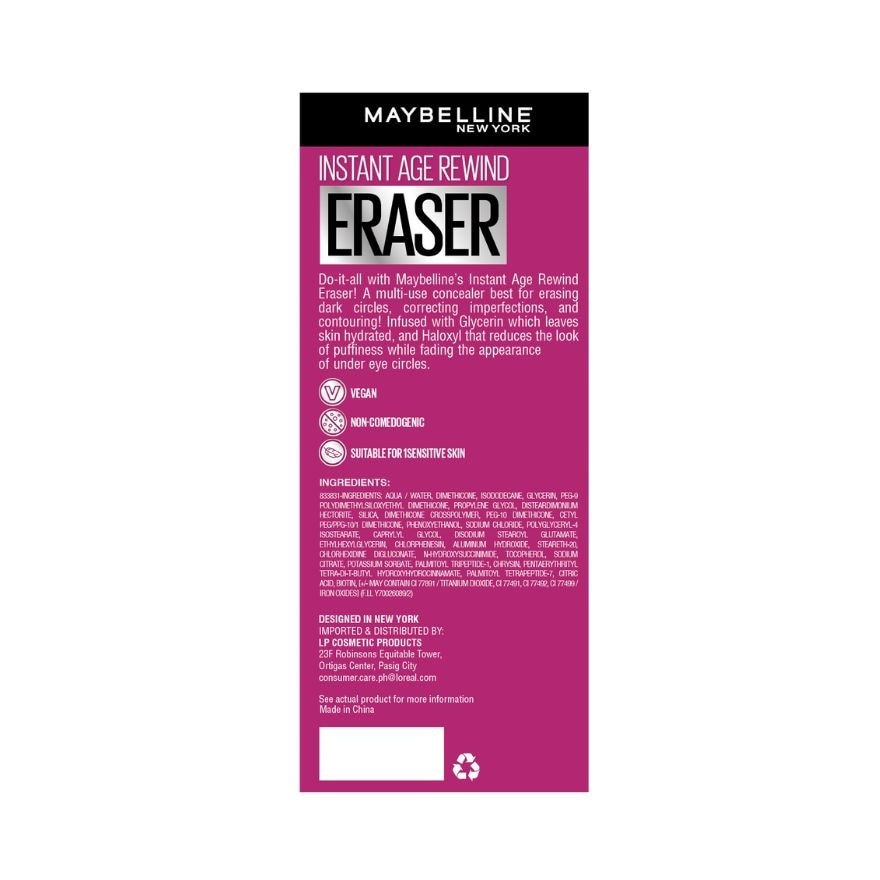 MAYBELLINE Instant Age Rewind Eraser Multi-use Concealer 122