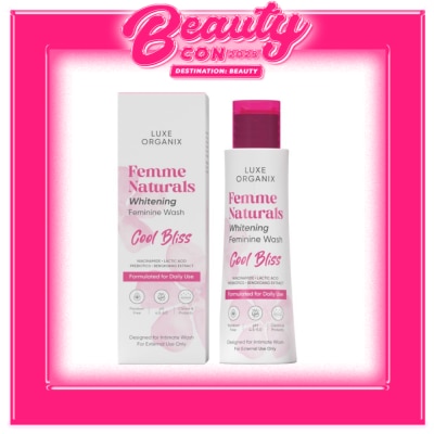 LUXE ORGANIX Luxe Organix Femme Naturals Whitening Feminine Wash Cool Bliss Formulated For Daily Use 120Ml
