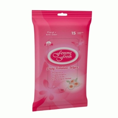 FEMME FRESH FEMME FRESH Daily Feminine Wipes Floral + Anti-Odor