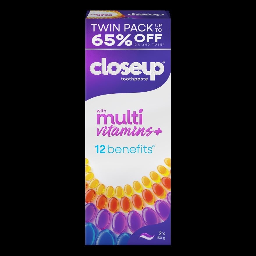 CLOSEUP Multivitamins Toothpaste Twinpack 150g