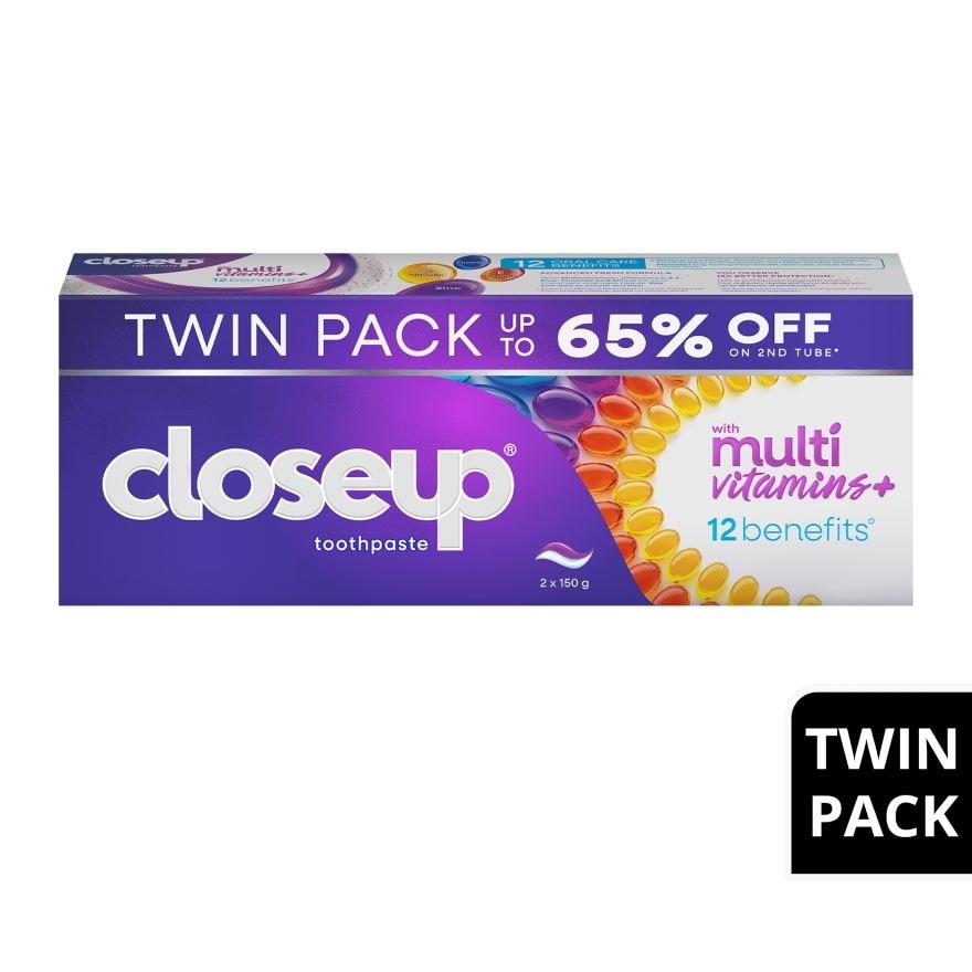 CLOSEUP Multivitamins Toothpaste Twinpack 150g