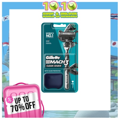 GILLETTE Mach 3 Charcoal Razor 1Up