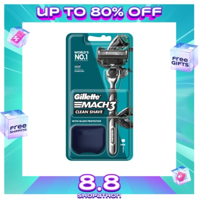 GILLETTE Mach 3 Charcoal Razor 1Up