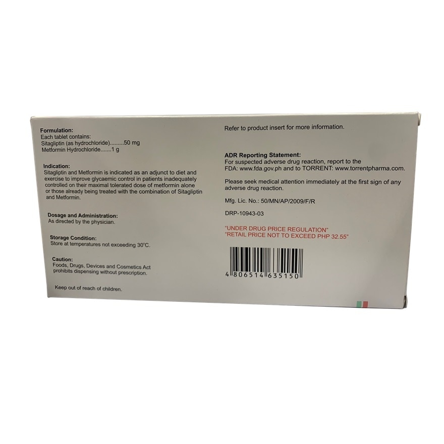 TORSIT M 50mg/1g Sold Per Piece [PRESCRIPTION REQUIRED]