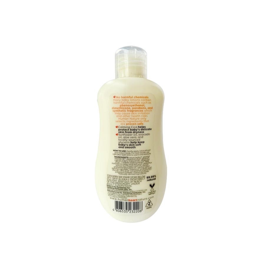 Human Nature 190ml Natural Cica Baby Lotion - Apricot Vanilla