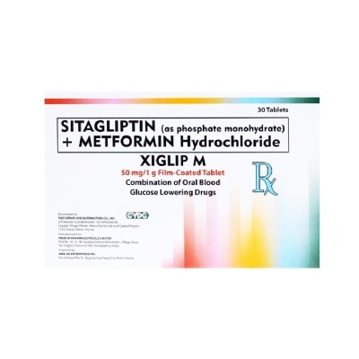 XIGLIP XIGLIP M 50mg/ 1g Film-Coated Tablet Sold Per Piece [PRESCRIPTION REQUIRED]