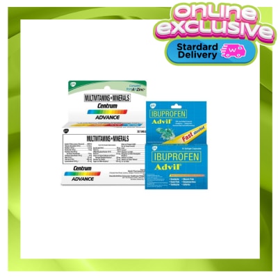CENTRUM Centrum Advance 30s & Advil 10s
