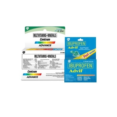 CENTRUM CENTRUM ADV 30S AND ADVIL 10S