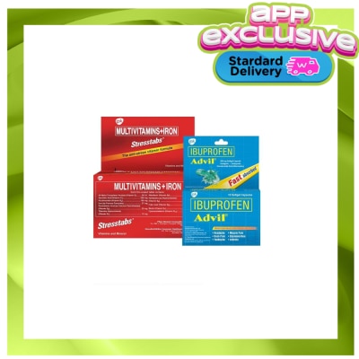 STRESSTABS STRESSTABS STRESSTABS 30s & Advil 10s (Available in Standard Home Delivery Only)