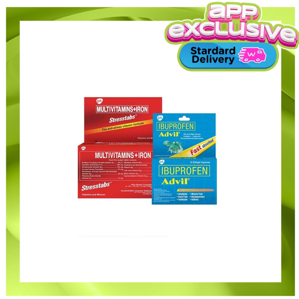 STRESSTABS STRESSTABS 30s & Advil 10s (Available in Standard Home Delivery Only)