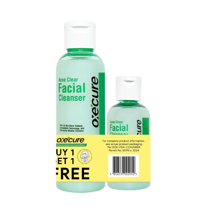 Oxecure Acne Clear Facial Cleanser 120ml + FREE ACFC 50ml