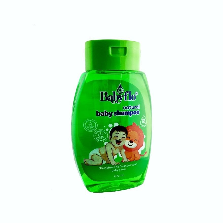 Babyflo Baby Natural Shampoo - Green 200mL