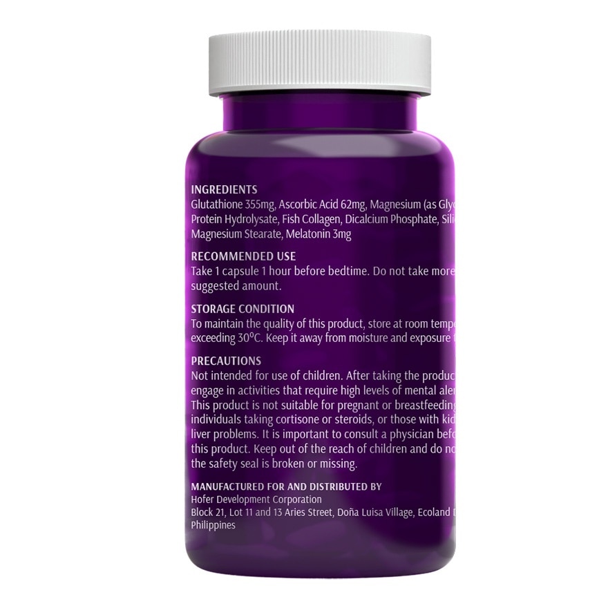 SLEEP IN BEAUTY Glutathione And Collagen Food Supplements 30s