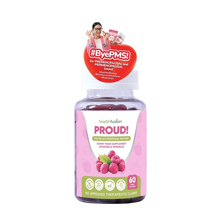 HEALTH FUSHION Proud Food Supplement Gummies with Vitamin B6 and Herbal Extracts